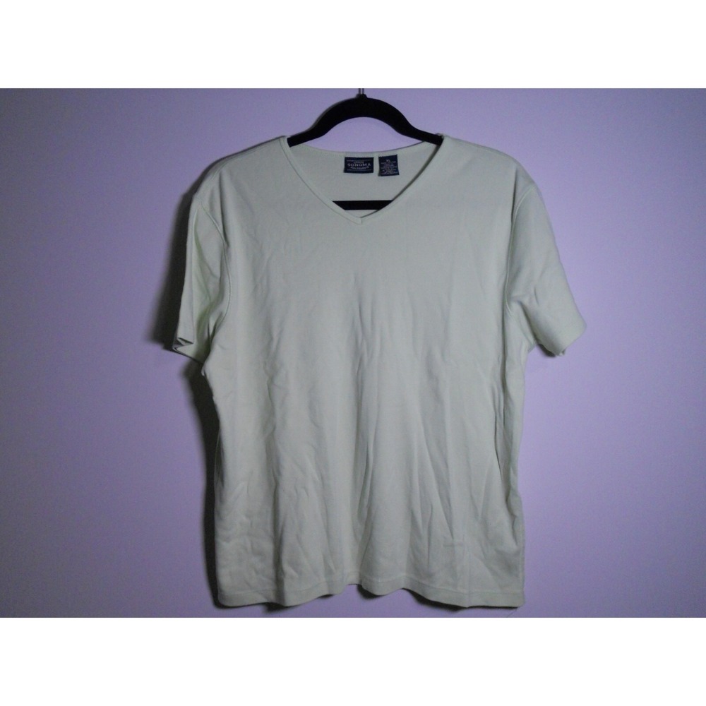 Sonoma Jean Company Women's Light Green Short‎ Sleeve Shirt Size XL